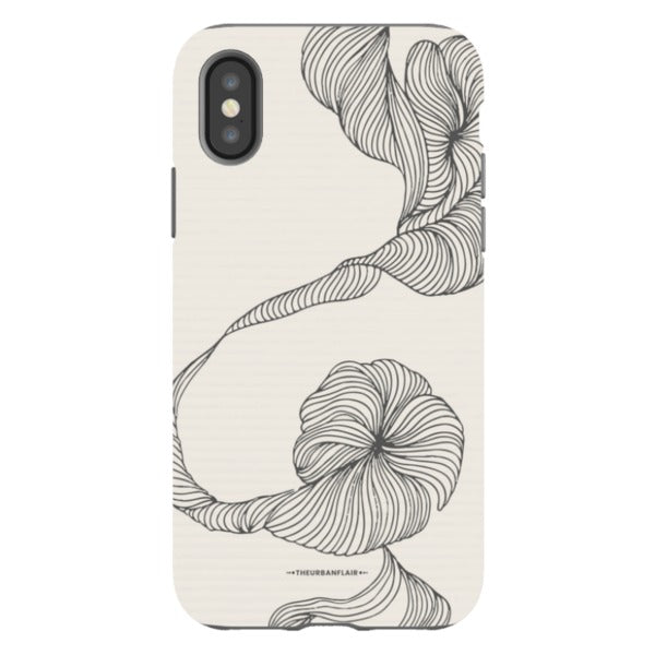 Minimal Line Art Design Tough Phone Case