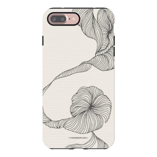 Minimal Line Art Design Tough Phone Case