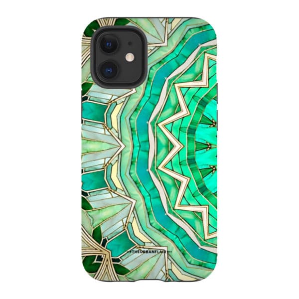 Green Boho Mandala Tough Phone Case