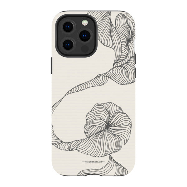 Minimal Line Art Design Tough Phone Case