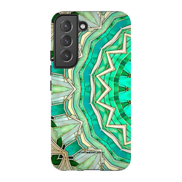 Green Boho Mandala Tough Phone Case