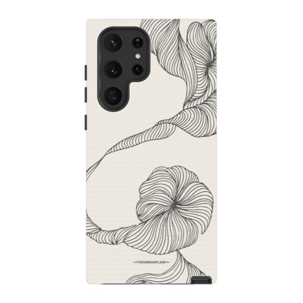 Minimal Line Art Design Tough Phone Case