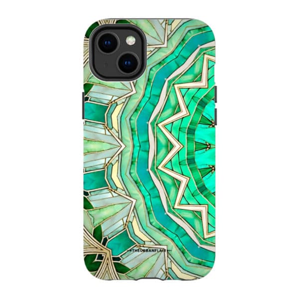 Green Boho Mandala Tough Phone Case