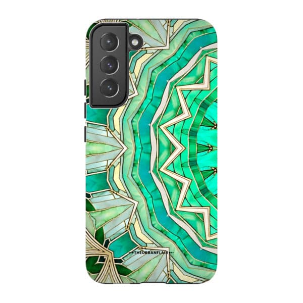 Green Boho Mandala Tough Phone Case