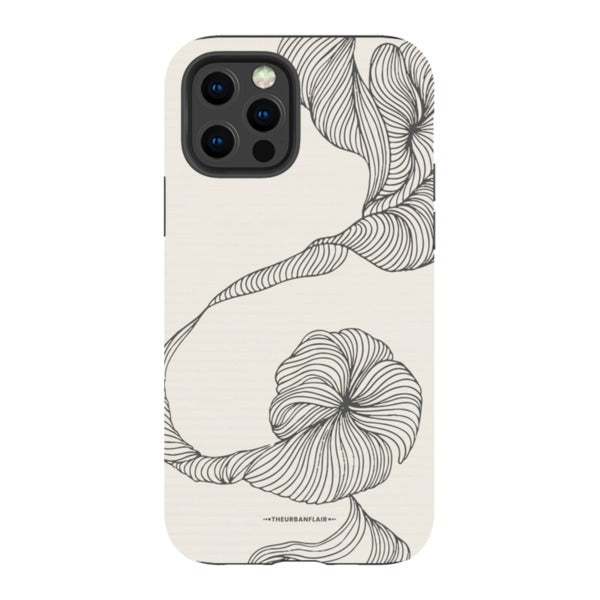 Minimal Line Art Design Tough Phone Case