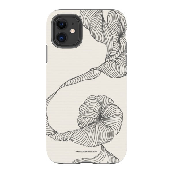 Minimal Line Art Design Tough Phone Case