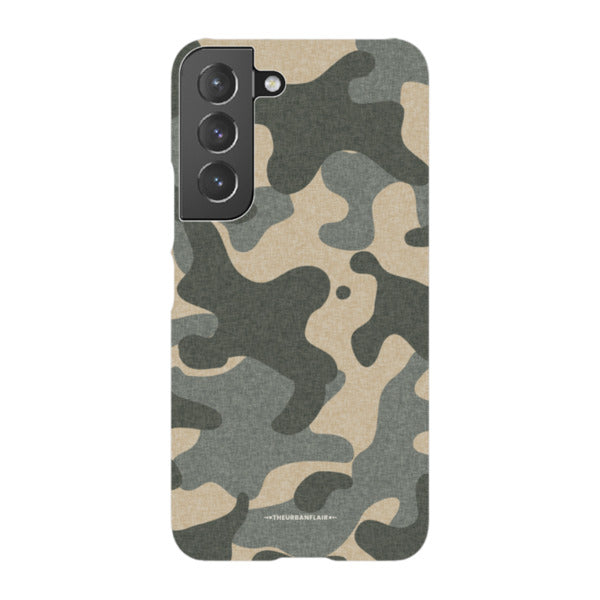 Textured Camo Print Tough Phone Case