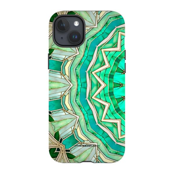 Green Boho Mandala Tough Phone Case