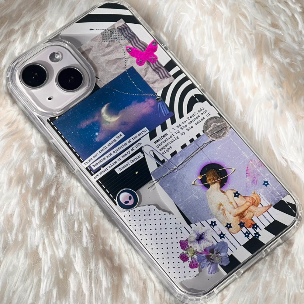 Manifest Collage Clear Phone Case