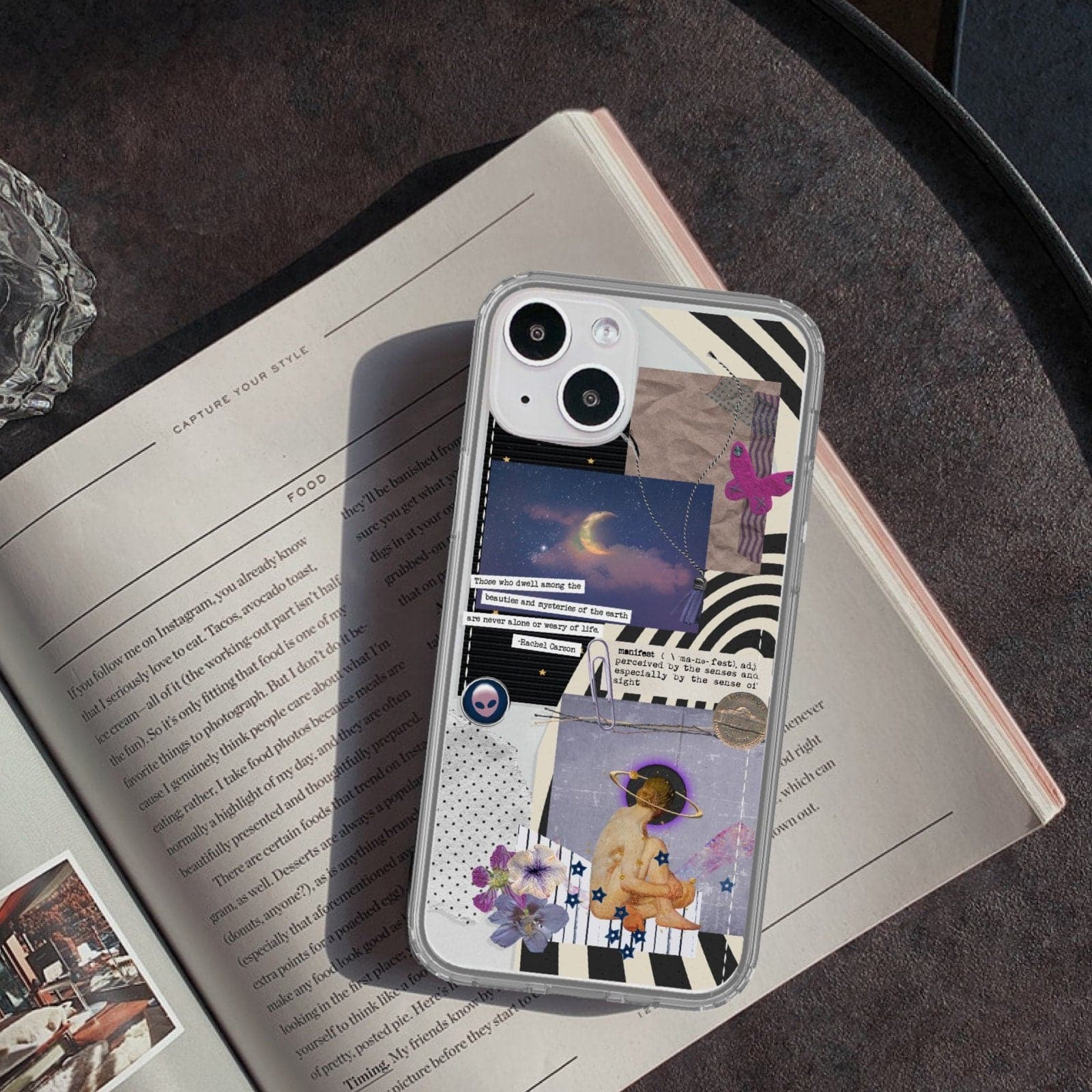 Manifest Collage Clear Phone Case