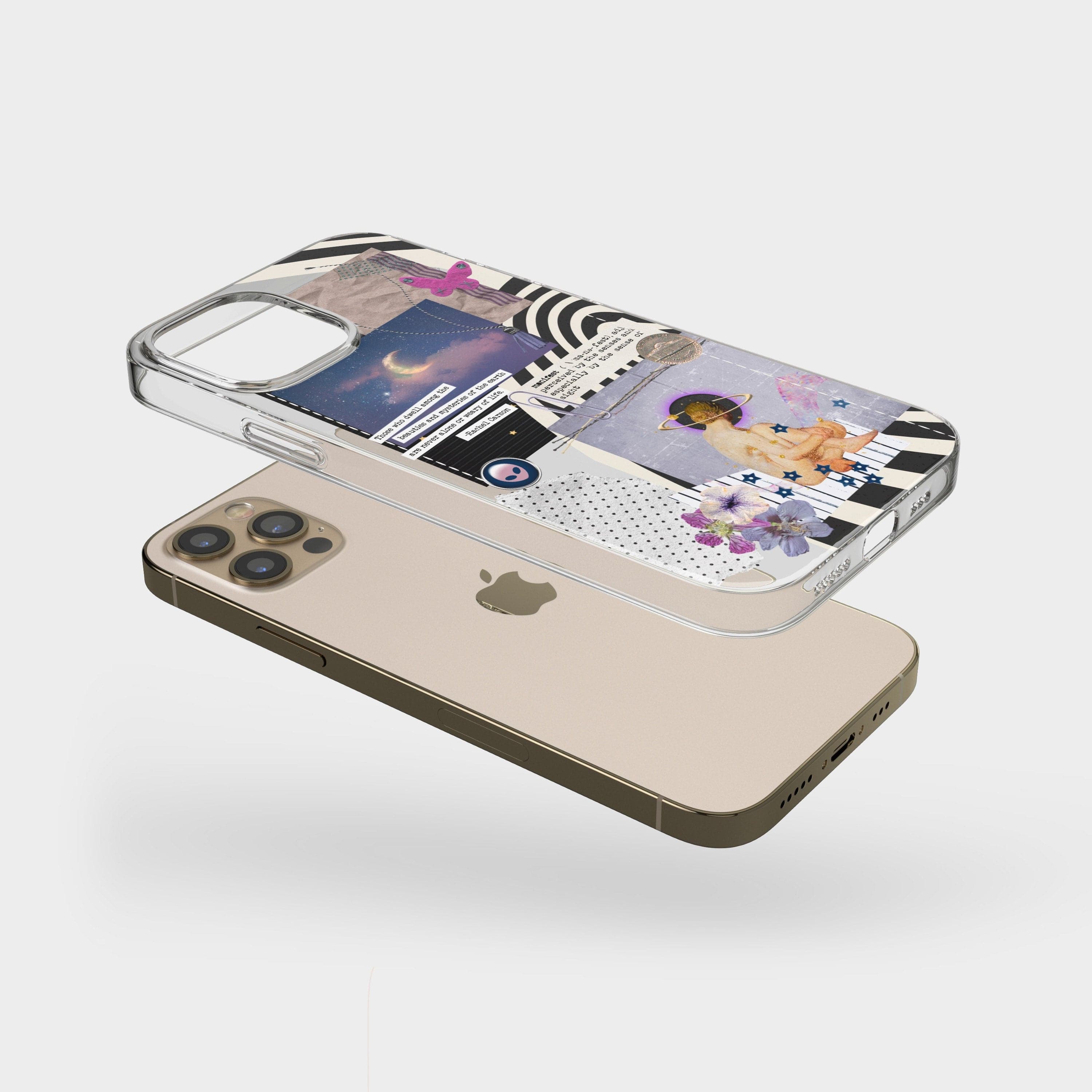 Manifest Collage Clear Phone Case