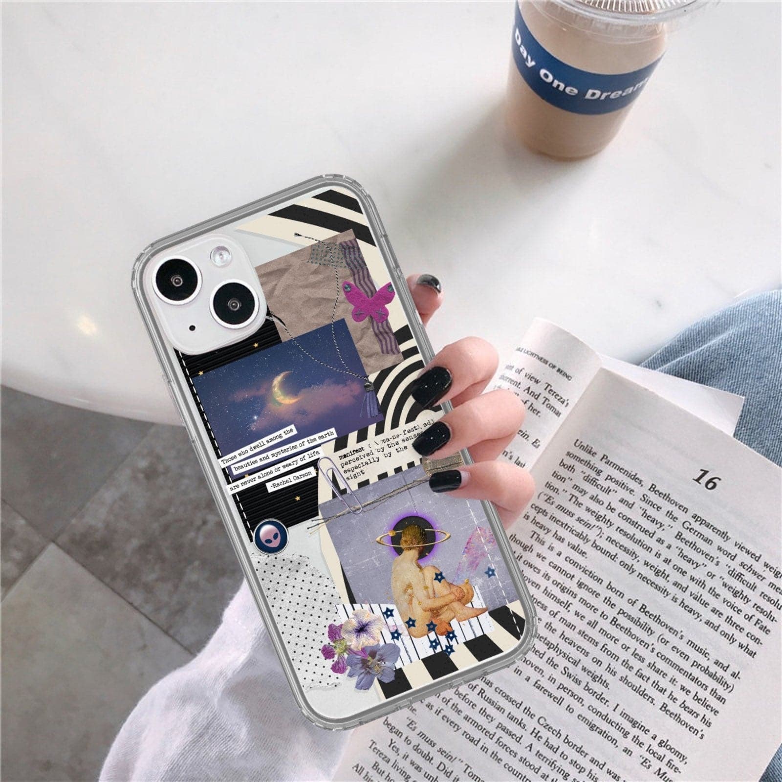 Manifest Collage Clear Phone Case