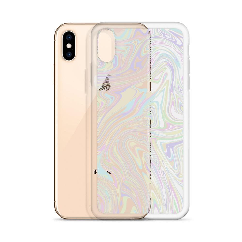 Minimal Pastel Marble Clear Phone Case