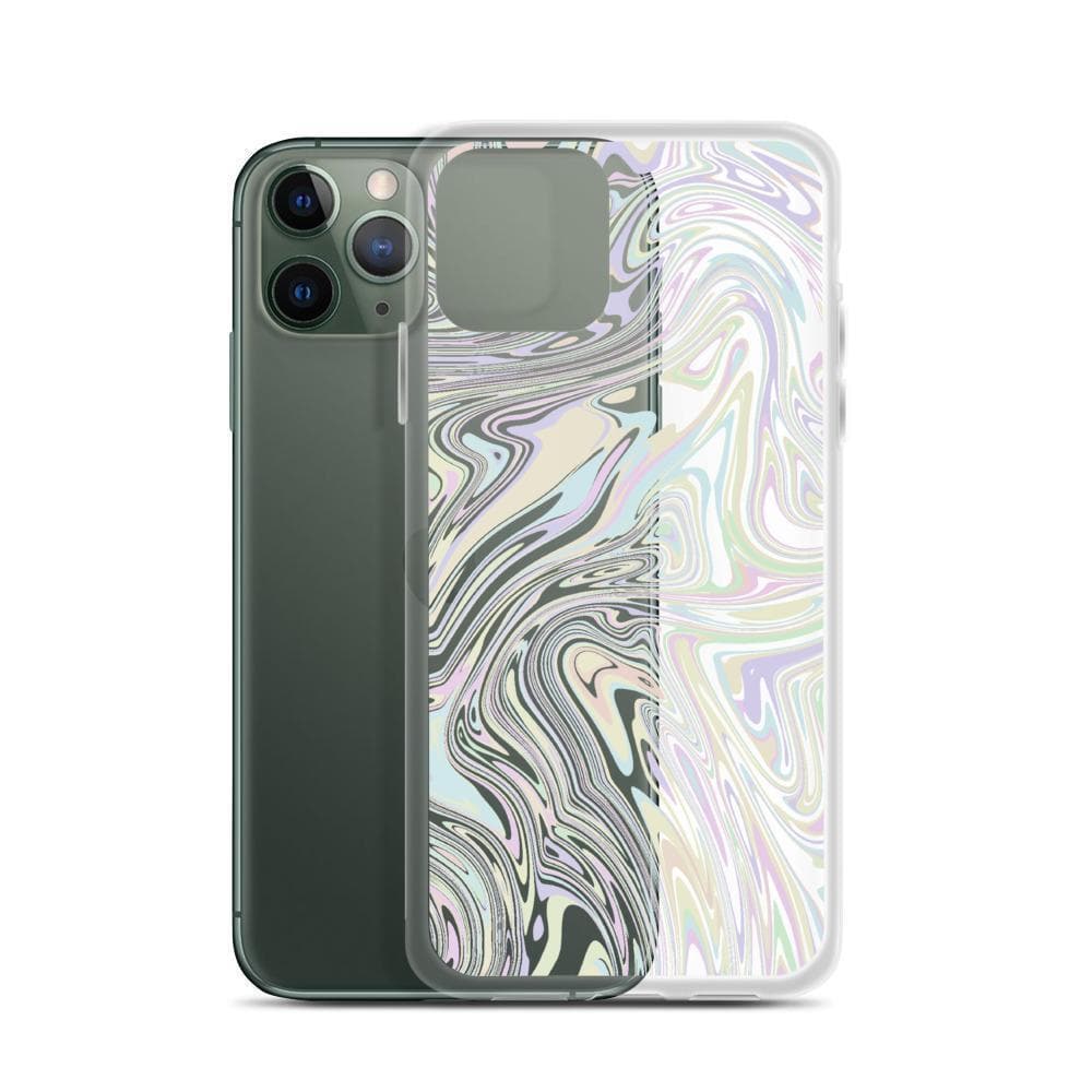 Minimal Pastel Marble Clear Phone Case