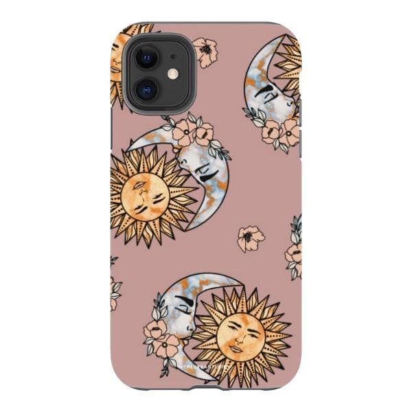 Muted Sun Moon Tough Phone Case