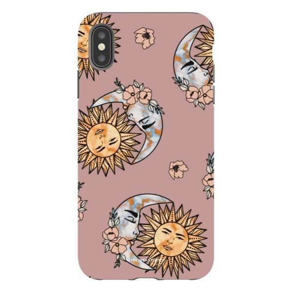 Muted Sun Moon Tough Phone Case