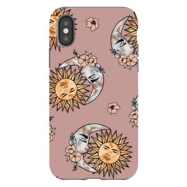 Muted Sun Moon Tough Phone Case