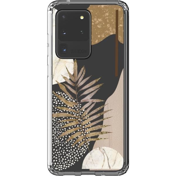 Pale Modern Boho Shapes Clear Phone Cases