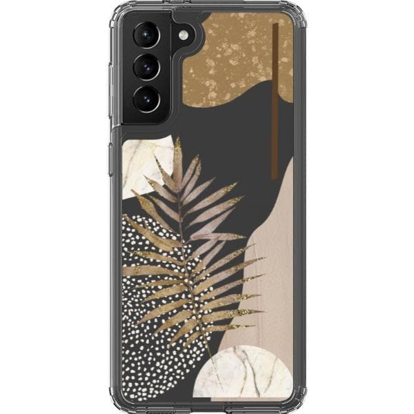 Pale Modern Boho Shapes Clear Phone Cases