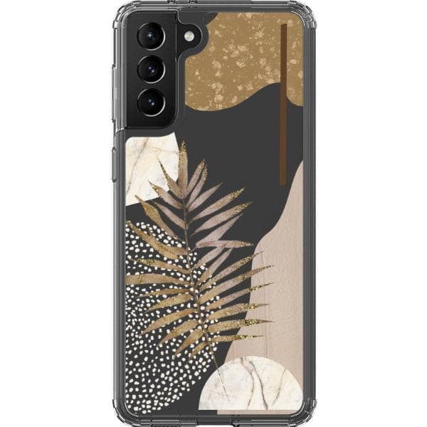 Pale Modern Boho Shapes Clear Phone Cases