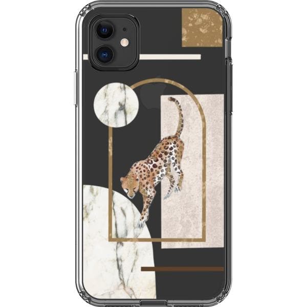 Pale Modern Boho Shapes Clear Phone Cases