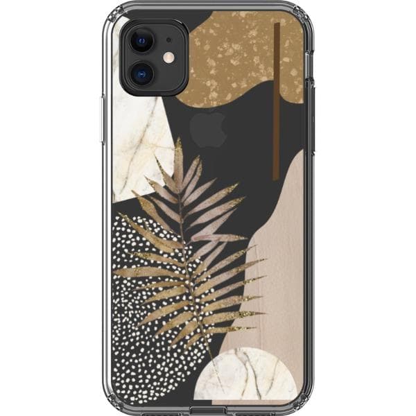 Pale Modern Boho Shapes Clear Phone Cases