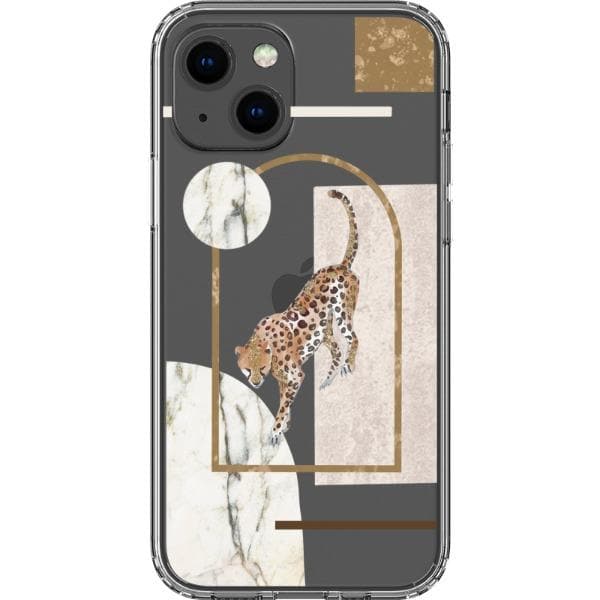 Pale Modern Boho Shapes Clear Phone Cases