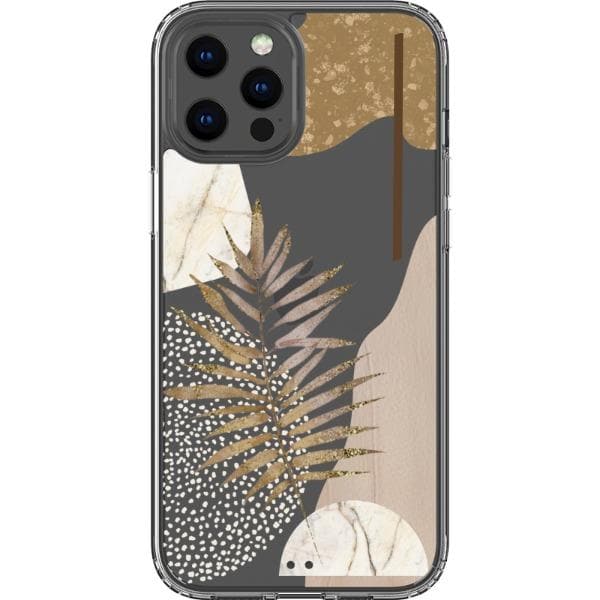 Pale Modern Boho Shapes Clear Phone Cases