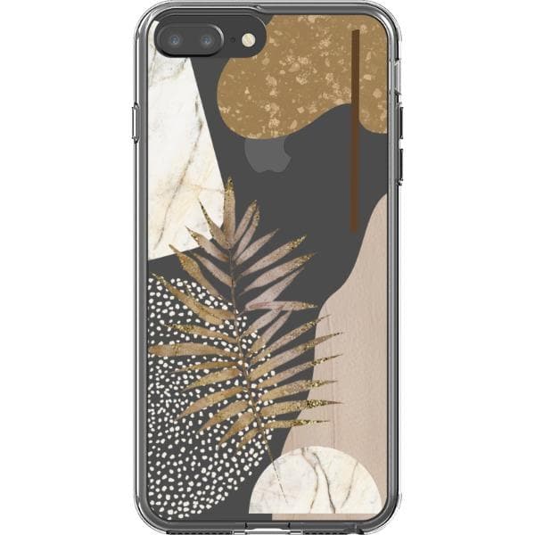 Pale Modern Boho Shapes Clear Phone Cases