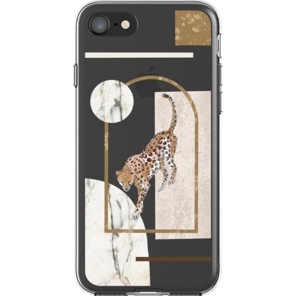 Pale Modern Boho Shapes Clear Phone Cases