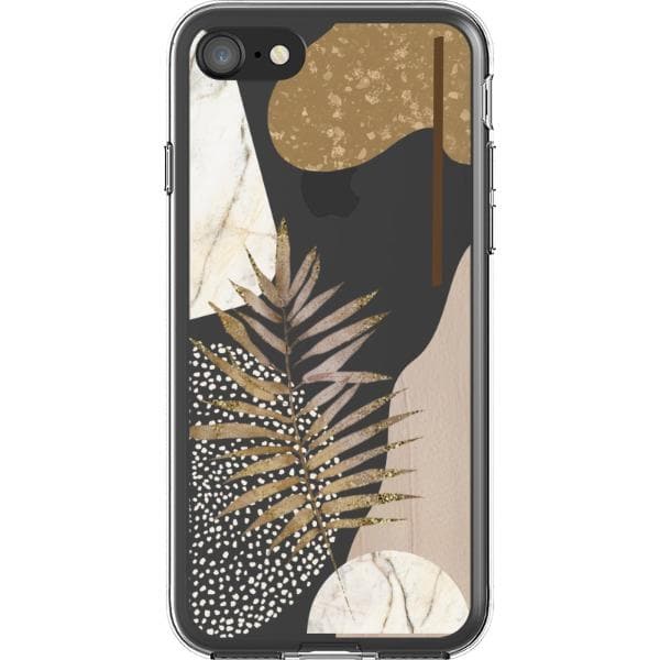 Pale Modern Boho Shapes Clear Phone Cases