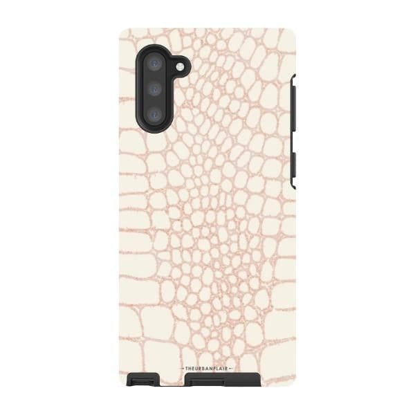 Pale Pink Snakeskin Print Tough Phone Case