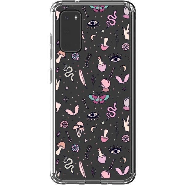 Pink Mystic Doodles Clear Phone Case