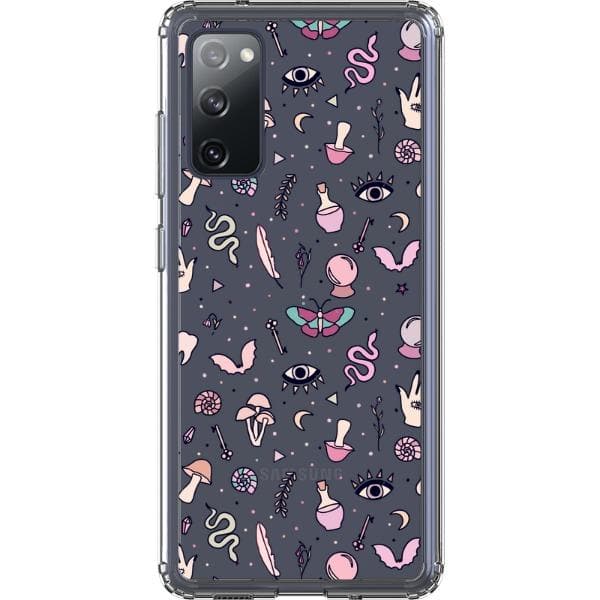 Pink Mystic Doodles Clear Phone Case