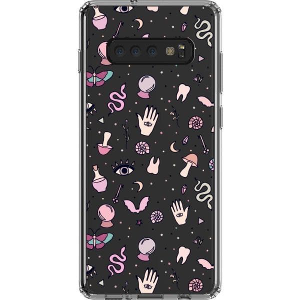 Pink Mystic Doodles Clear Phone Case