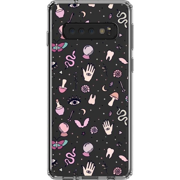 Pink Mystic Doodles Clear Phone Case