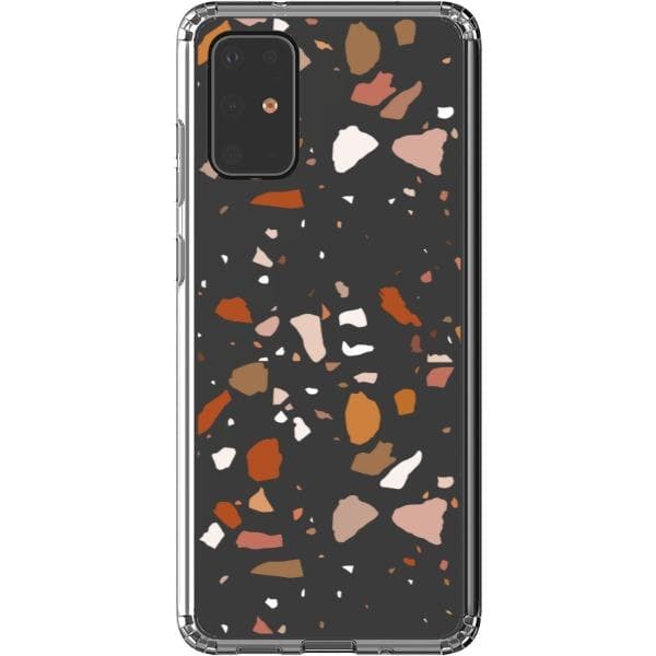 Rose Terracotta Terrazzo Clear Phone Case