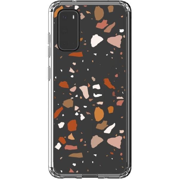 Rose Terracotta Terrazzo Clear Phone Case