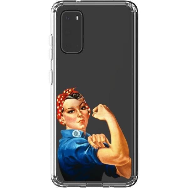 Rosie The Riveter Clear Phone Case