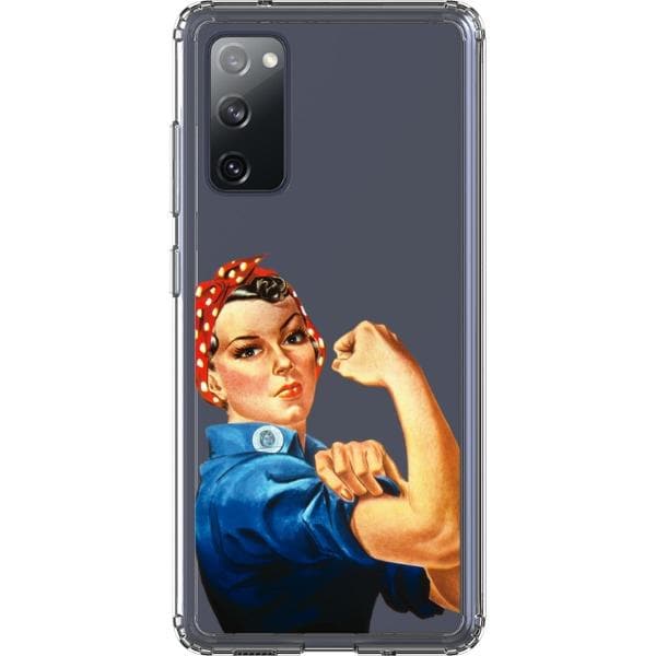 Rosie The Riveter Clear Phone Case