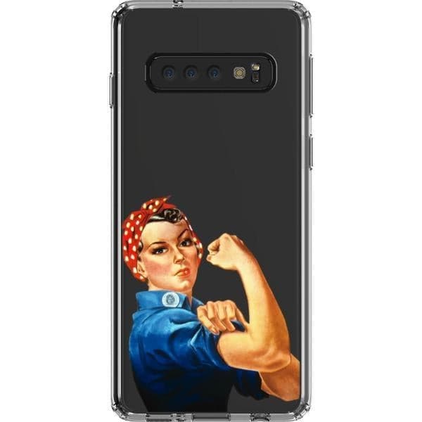 Rosie The Riveter Clear Phone Case