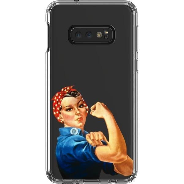 Rosie The Riveter Clear Phone Case