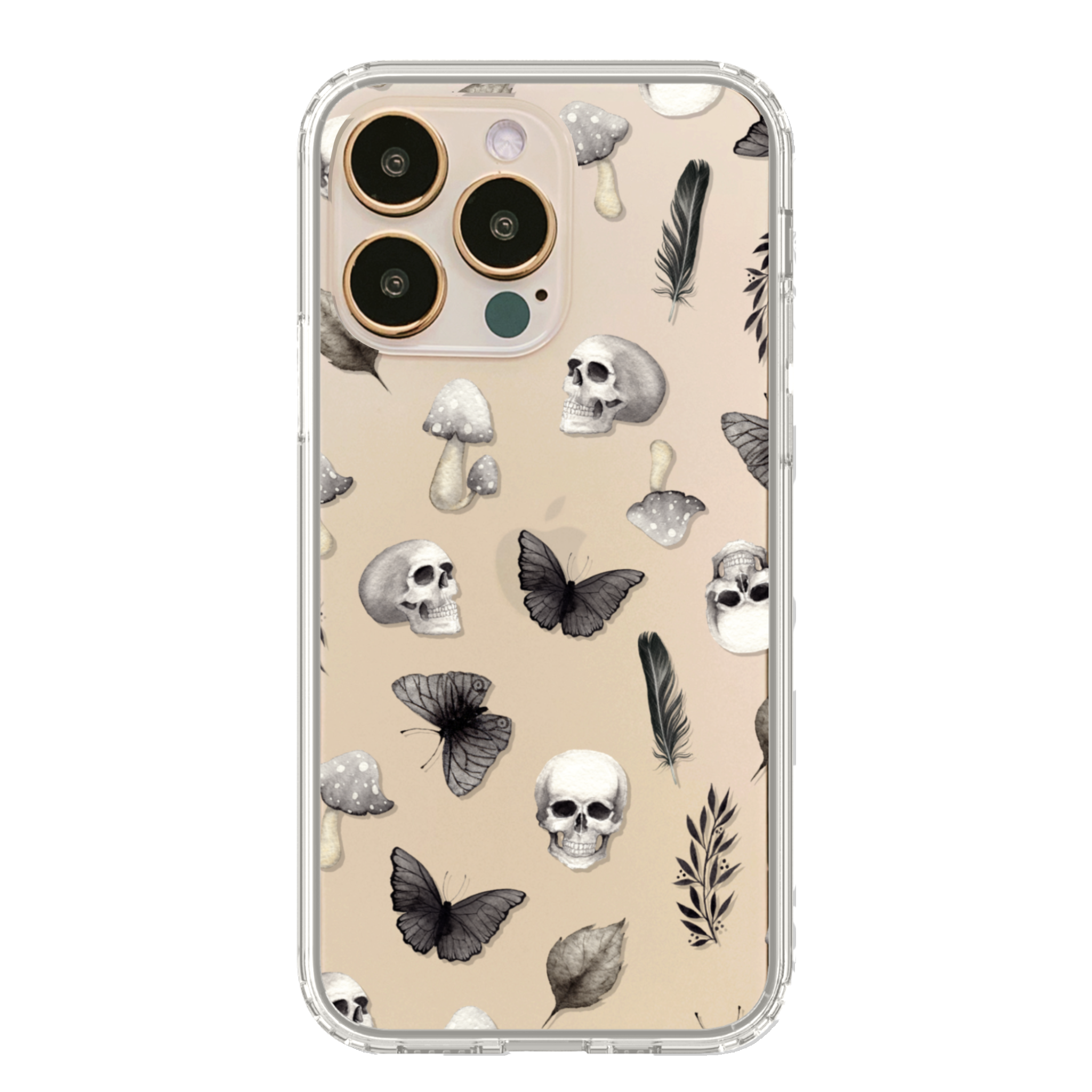 Spooky Halloween Phone Cases For New Gold iPhone 14 Pro