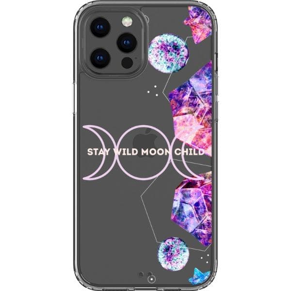 Stay Wild Moon Child Crystals Clear Phone Case