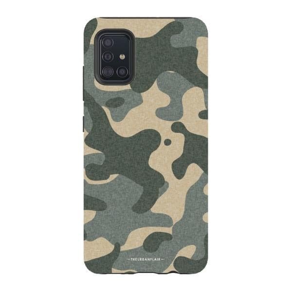 Textured Camo Print Tough Phone Case