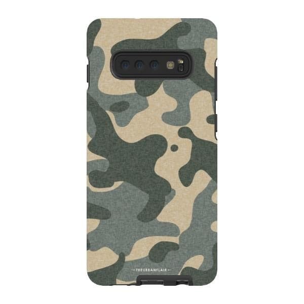 Textured Camo Print Tough Phone Case