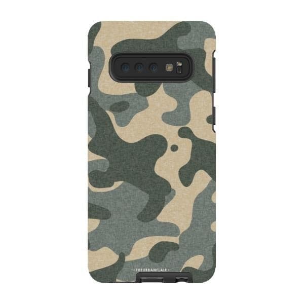 Textured Camo Print Tough Phone Case