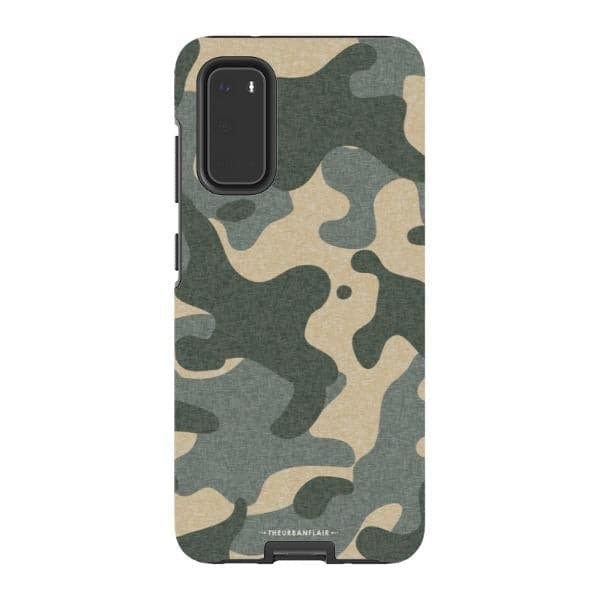 Textured Camo Print Tough Phone Case