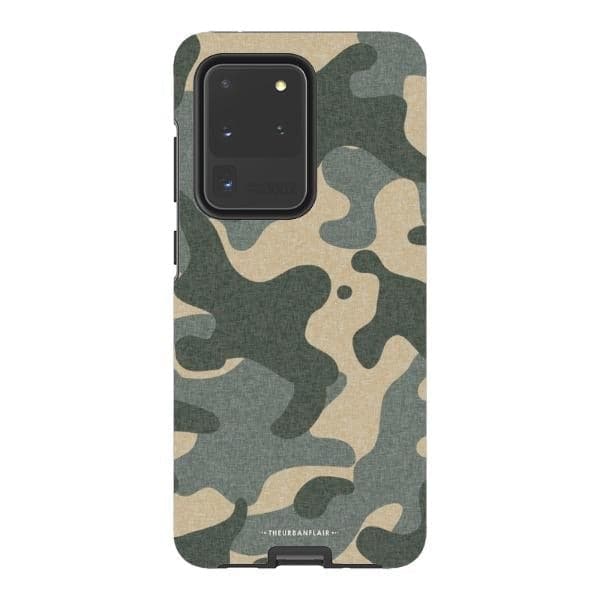 Textured Camo Print Tough Phone Case