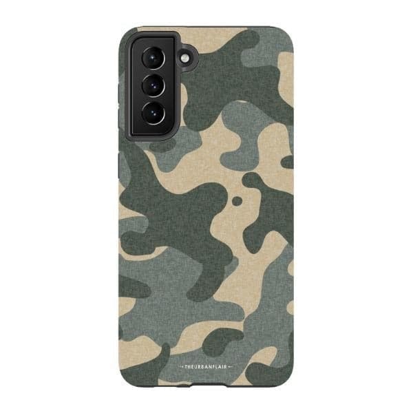 Textured Camo Print Tough Phone Case